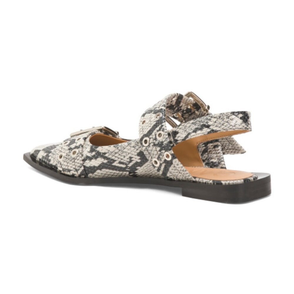 GANNI Made In Portugal Chunky Buckle Ballerina - Picture 3 of 4